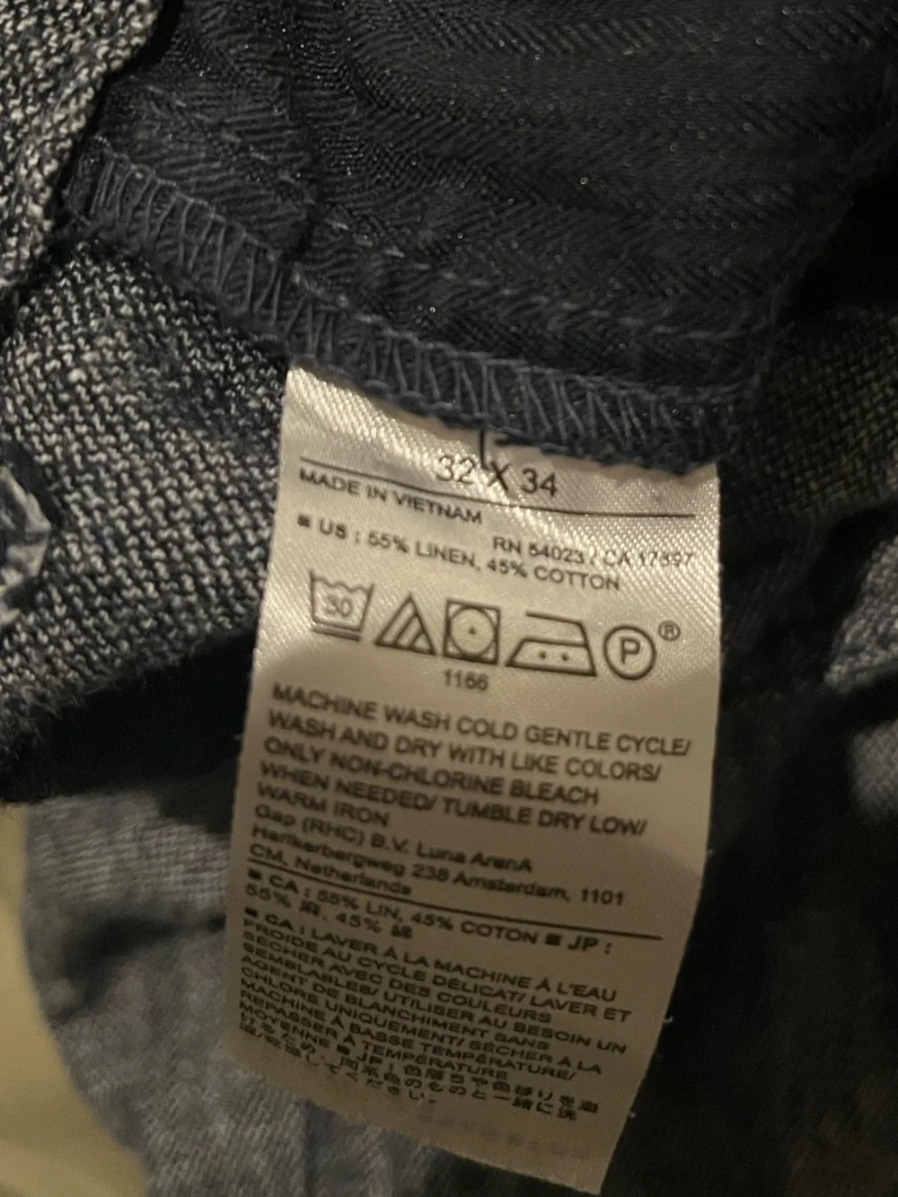 Banana Republic Men’s linen Navy Pants